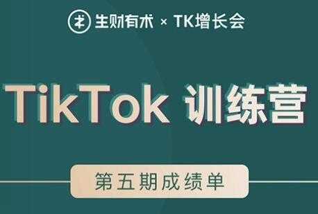 TIKTOK第五期训练营培训课程，带你玩赚TIKTOK，40天变现22万美元-创业网 - 最新网络创业项目与实战营销教程平台 | cye.cc