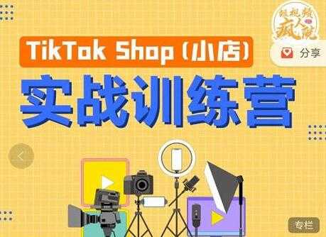 疯人院《TIKTOK SHOP小店实战训练营》海外小店带货，从0到1掌握TK小店运营-创业网 - 最新网络创业项目与实战营销教程平台 | cye.cc