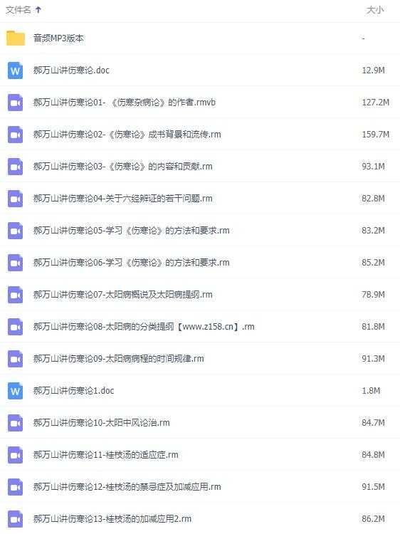 郝万山讲伤寒论，郝万山伤寒论讲座全集共70集-创业网 - 最新网络创业项目与实战营销教程平台 | cye.cc