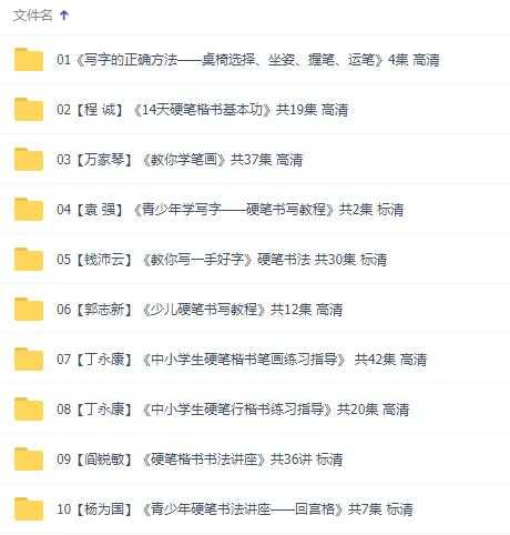 硬笔书法讲座，硬笔书法教程视频教学20套-创业网 - 最新网络创业项目与实战营销教程平台 | cye.cc