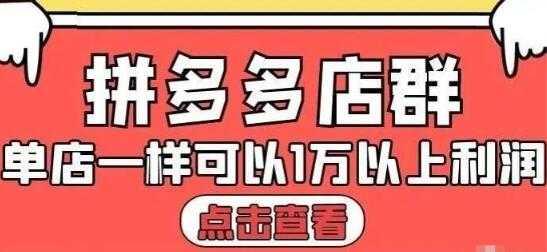 大凯电商《拼多多店群运营》单店一样可以产出1万5以上利润-创业网 - 最新网络创业项目与实战营销教程平台 | cye.cc