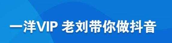 一洋电商《抖音VIP》抖音流量逻辑,变现规划,商业定位,文案技巧等-创业网 - 最新网络创业项目与实战营销教程平台 | cye.cc