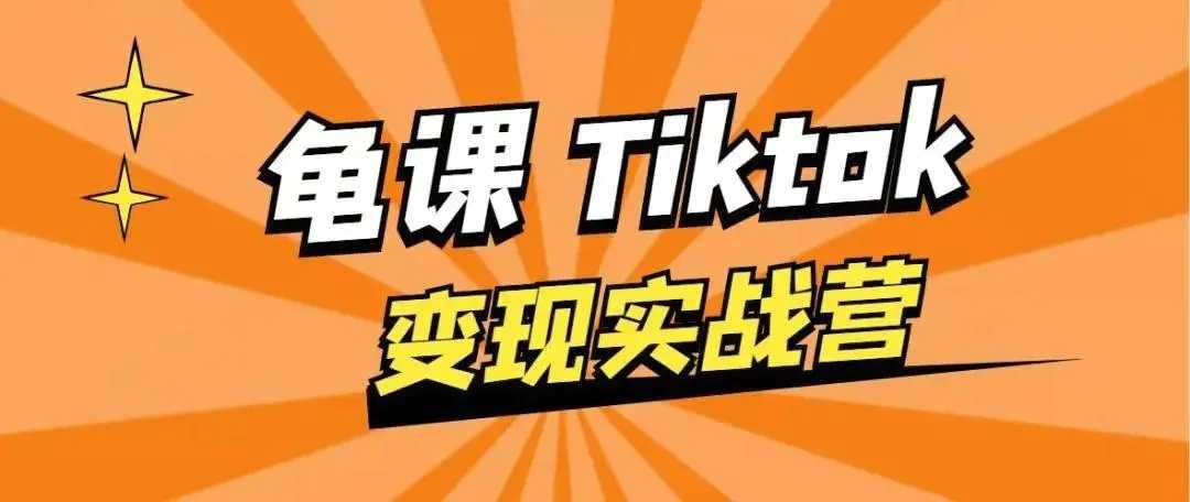 龟课·TikTok变现实战训练营线上第1期，多种变现模式，轻松赚美刀-创业网 - 最新网络创业项目与实战营销教程平台 | cye.cc