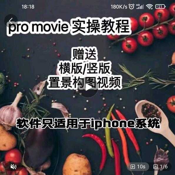 漆十二美食摄影，25​节promovie实操高手课节-创业网 - 最新网络创业项目与实战营销教程平台 | cye.cc
