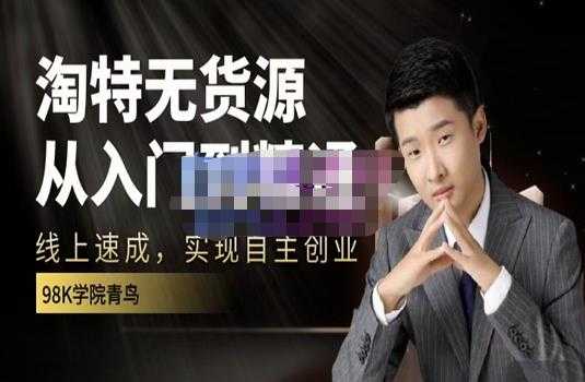 98k学院的淘特无货源线上速成课，从入门到精通，让你最小投入，最高回报-创业网 - 最新网络创业项目与实战营销教程平台 | cye.cc