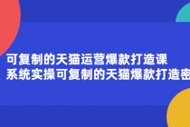 可复制的天猫运营爆款打造课，系统实操可复制的天猫爆款打造密码-创业网 - 最新网络创业项目与实战营销教程平台 | cye.cc