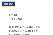 直播7种起号玩法教学+短视频运营+千川投流+主播培训全套教程资料包-创业网 - 最新网络创业项目与实战营销教程平台 | cye.cc