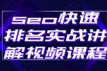 seo快速排名实战讲解视频课程，揭秘seo快排原理-创业网 - 最新网络创业项目与实战营销教程平台 | cye.cc