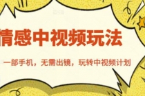 北北情感中视频玩法，一部手机，无需出镜，玩转中视频计划-创业网 - 最新网络创业项目与实战营销教程平台 | cye.cc