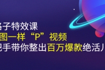 《野路子特效课：像P图一样“P”视频》手把手带你整出百万爆款绝活儿-创业网 - 最新网络创业项目与实战营销教程平台 | cye.cc