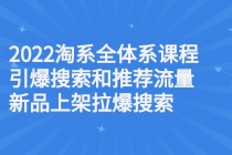 2022淘系全体系课程引爆搜索和推荐流量，新品上架拉爆搜索-创业网 - 最新网络创业项目与实战营销教程平台 | cye.cc