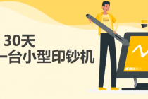 30天打造一台小型印钞机：躺赚30万的项目完整复盘-创业网 - 最新网络创业项目与实战营销教程平台 | cye.cc