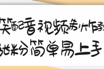 1200万粉丝博主亲授：搞笑配音视频制作，简单易上手，亲测10天2W+粉丝-创业网 - 最新网络创业项目与实战营销教程平台 | cye.cc