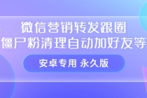 【安卓专用】微信营销转发跟圈僵尸粉清理自动加好友等【永久版】-创业网 - 最新网络创业项目与实战营销教程平台 | cye.cc