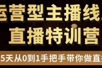 慧哥直播电商运营型主播特训营，0基础15天手把手带你做直播带货-创业网 - 最新网络创业项目与实战营销教程平台 | cye.cc