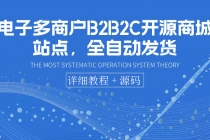 电子多商户B2B2C开源商城站点，全自动发货 可卖虚拟产品-创业网 - 最新网络创业项目与实战营销教程平台 | cye.cc