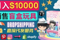 Dropshipping+ Shopify推广玩具盲盒赚钱：每单利润率30%, 月赚1万美元以上-创业网 - 最新网络创业项目与实战营销教程平台 | cye.cc