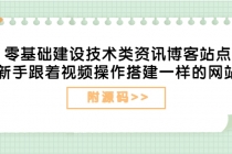 零基础建设技术类资讯博客站点：新手跟着视频操作搭建一样的网站-创业网 - 最新网络创业项目与实战营销教程平台 | cye.cc