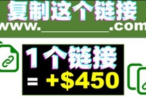 复制链接赚美元，一个链接可赚450+，利用链接点击即可赚钱的项目(视频教程)-创业网 - 最新网络创业项目与实战营销教程平台 | cye.cc
