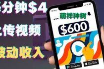 只需要上传视频然后每分钟赚4美元项目：详细操作步骤，新手也可操作-创业网 - 最新网络创业项目与实战营销教程平台 | cye.cc