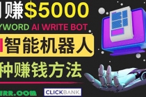 月赚5000美元的网络营销利器，利用Ai写作工具Anyword赚钱的三种途径-创业网 - 最新网络创业项目与实战营销教程平台 | cye.cc