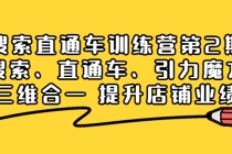 搜索直通车训练营第2期：搜索、直通车、引力魔方三维合一 提升店铺业绩！-创业网 - 最新网络创业项目与实战营销教程平台 | cye.cc