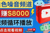 创建一个月入8000美元的大自然白色噪音Youtube频道 适合新手操作，流量巨大-创业网 - 最新网络创业项目与实战营销教程平台 | cye.cc