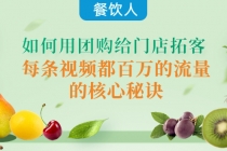 餐饮人如何用团购给门店拓客，每条视频都百万的流量的核心秘诀-创业网 - 最新网络创业项目与实战营销教程平台 | cye.cc