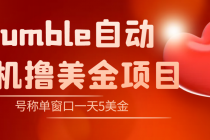 外面收费3888的rumble撸美金项目，号称单窗口一天5美金+【脚本+教程】-创业网 - 最新网络创业项目与实战营销教程平台 | cye.cc