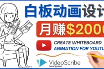 创建白板动画YouTube频道，月赚2000美元-创业网 - 最新网络创业项目与实战营销教程平台 | cye.cc