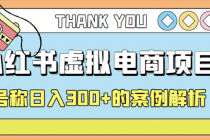 最新小红书项目-学科虚拟资料搞钱玩法，号称日入300+的案例解析-创业网 - 最新网络创业项目与实战营销教程平台 | cye.cc