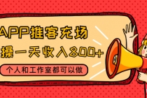 APP推客充场，实操一天收入800+个人和工作室都可以做(视频教程+渠道)-创业网 - 最新网络创业项目与实战营销教程平台 | cye.cc