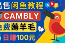 闲鱼赚钱小技巧，每单净赚10元，日赚100元 – 出售Cambly注册教程-创业网 - 最新网络创业项目与实战营销教程平台 | cye.cc