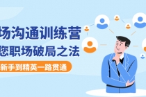 职场沟通训练营：教您职场破局之法，从新手到精英一路贯通-创业网 - 最新网络创业项目与实战营销教程平台 | cye.cc
