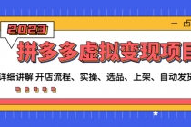 拼多多虚拟变现项目：讲解开店流程-实操-选品-上架-自动发货等(无中创水印)-创业网 - 最新网络创业项目与实战营销教程平台 | cye.cc