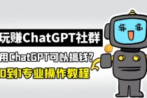 玩赚CGPT社群：听说CGPT可以用来搞钱？从0到1保姆级教程(2月25更新)-创业网 - 最新网络创业项目与实战营销教程平台 | cye.cc