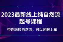 2023最新线上纯自然流起号课程，带你玩转自然流，可以闭眼上车！-创业网 - 最新网络创业项目与实战营销教程平台 | cye.cc