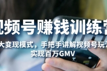 视频号赚钱训练营：6大变现模式，对平台的各项功能详细讲解，实现百万GMV-创业网 - 最新网络创业项目与实战营销教程平台 | cye.cc