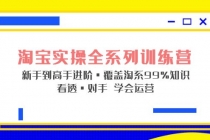 淘宝实操全系列训练营 新手到高手进阶·覆盖·99%知识 看透·对手 学会运营-创业网 - 最新网络创业项目与实战营销教程平台 | cye.cc