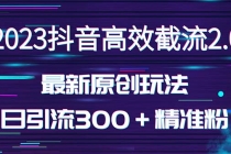 日引300＋创业粉，独家抖音高效截流2.0玩法-创业网 - 最新网络创业项目与实战营销教程平台 | cye.cc