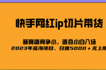 2023爆火的快手网红IP切片，号称日佣5000＋的蓝海项目，二驴的独家授权-创业网 - 最新网络创业项目与实战营销教程平台 | cye.cc