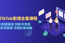 海外TikTok/影视全套课程，从搭建渠道 到账号使用 到变现渠道 详细实操讲解-创业网 - 最新网络创业项目与实战营销教程平台 | cye.cc