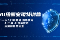 AI绘画变现特训营，从入门到精通 熟练使用AI工具 AI绘画技术应用到各类场景-创业网 - 最新网络创业项目与实战营销教程平台 | cye.cc