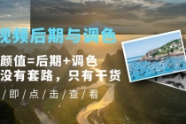 Pr视频后期与调色，视频颜值=后期+调色，这里没有套路，只有干货！-创业网 - 最新网络创业项目与实战营销教程平台 | cye.cc