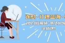 连怼·打爆蓝海·单品，2023短视频·带货好物分享·实战课！-创业网 - 最新网络创业项目与实战营销教程平台 | cye.cc