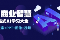 AI商业智慧：一站式AI学习大全【AI+文案+PPT+图像+视频】-创业网 - 最新网络创业项目与实战营销教程平台 | cye.cc