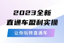 2023全新直通车·盈利实操：从底层，策略到搭建，让你玩转直通车-创业网 - 最新网络创业项目与实战营销教程平台 | cye.cc
