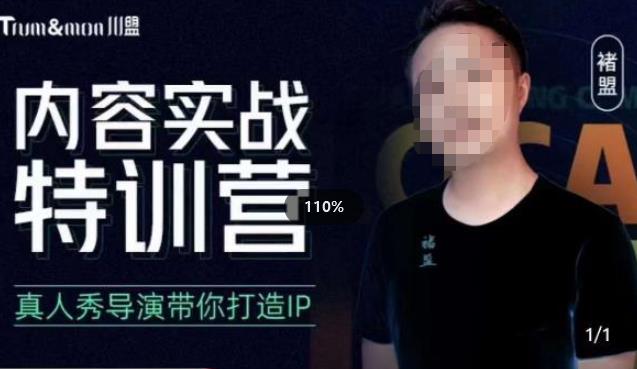 褚盟·内容实战特训营，真人秀导演带你打造探店IP-创业网 - 最新网络创业项目与实战营销教程平台 | cye.cc