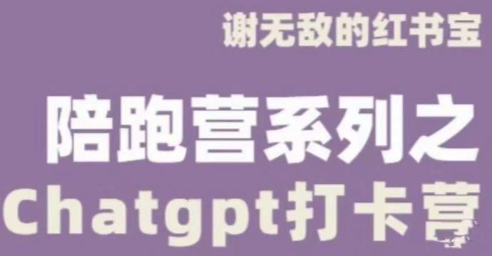 谢无敌ChatGPT打卡营，教你更好地使用ChatGPT来提高工作效率-创业网 - 最新网络创业项目与实战营销教程平台 | cye.cc