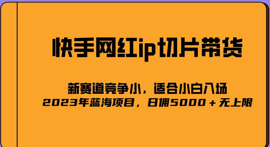 2023爆火的快手网红IP切片，号称日佣5000＋的蓝海项目，二驴的独家授权-创业网 - 最新网络创业项目与实战营销教程平台 | cye.cc